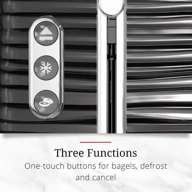 Alt view image 7 of 7 - Russell Hobbs TR9350BR Coventry 2-Slice Toaster, Black