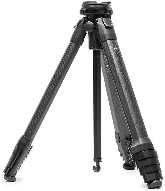 Main image of Peak Design Travel Tripod, Carbon Fiber, Compact Design, Quick Setup and Takedown, Pro-Level Stability, Ergonomic Ball Head, Compact and Portable Travel Tripod for Camera and Phone, 20 lb Capacity