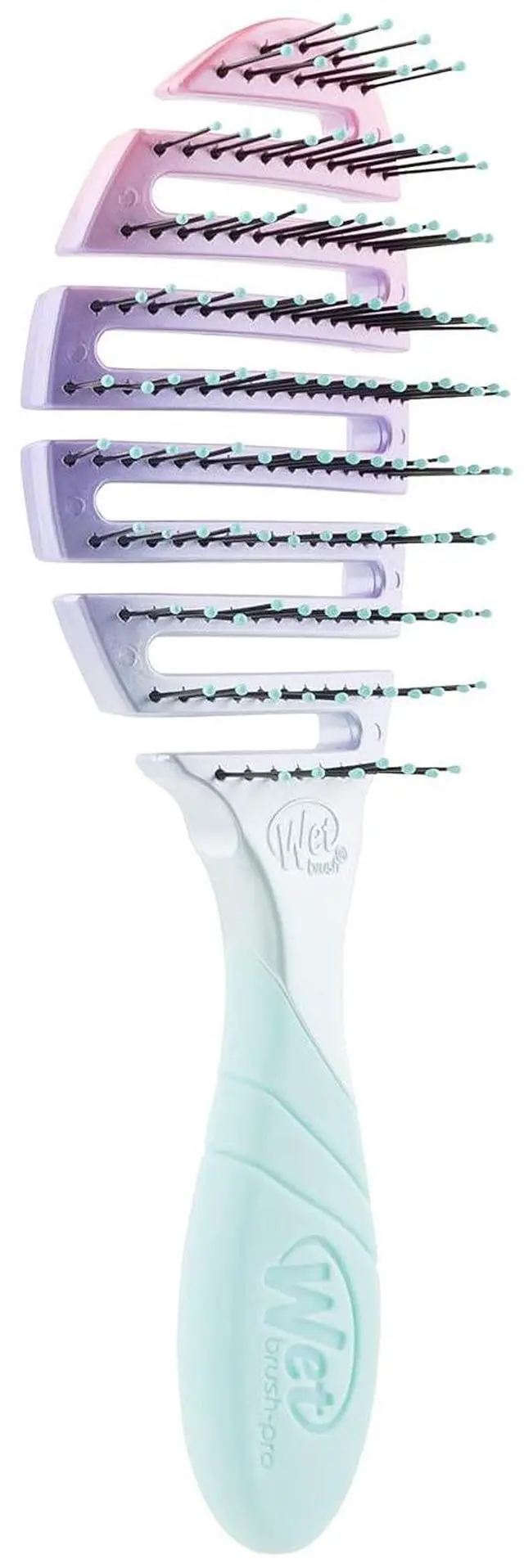 Alt view image 2 of 5 - Wet Brush Pro Flex Dry Hair Brush Flexible Detangling Brush Millennial Ombre