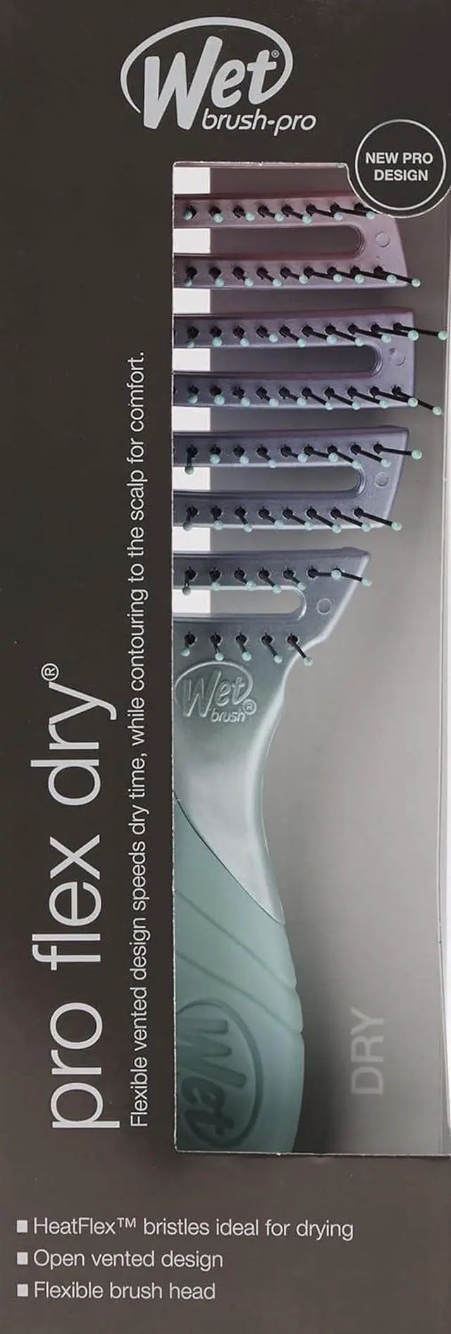 Alt view image 5 of 5 - Wet Brush Pro Flex Dry Hair Brush Flexible Detangling Brush Millennial Ombre