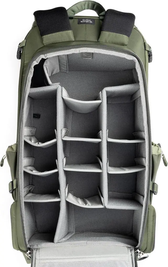 Alt view image 3 of 7 - Think Tank BackLight 36L Camera Daypack Backpack (Montane Green)