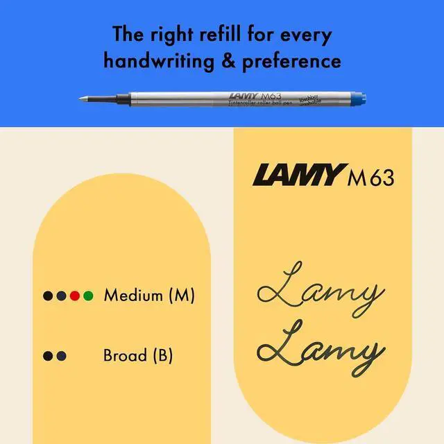 Alt view image 4 of 6 - Lamy AL-star oceanblue - Rollerball Pen pen with transparent, ergonomic grip & line width M - lightweight aluminum body - including rollerball refill M 63 in black