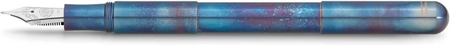 Main image of Kaweco Supra Fountain Pen Fireblue Stainless Steel EF Extra Fine