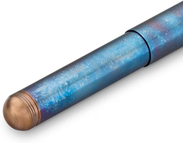 Alt view image 4 of 5 - Kaweco Supra Fountain Pen Fireblue Stainless Steel EF Extra Fine