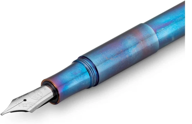 Alt view image 5 of 5 - Kaweco Supra Fountain Pen Fireblue Stainless Steel EF Extra Fine