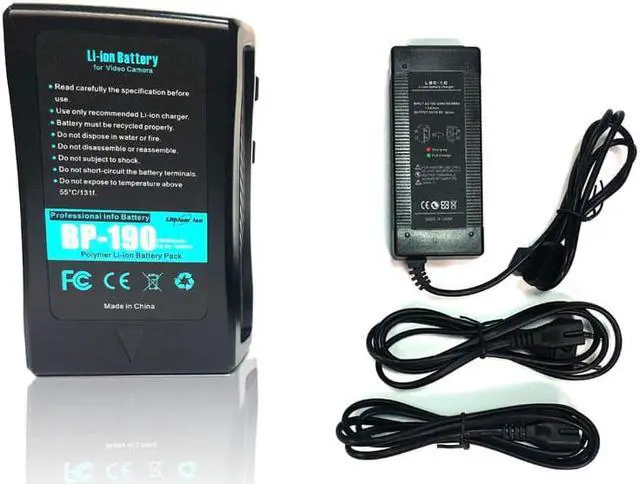 Main image of Sanjiachong 190Wh(13400mAh) V Mount/V-Lock Battery Compatible Video Camera Camcorder Broadcast LED Light with D-Tap Charger