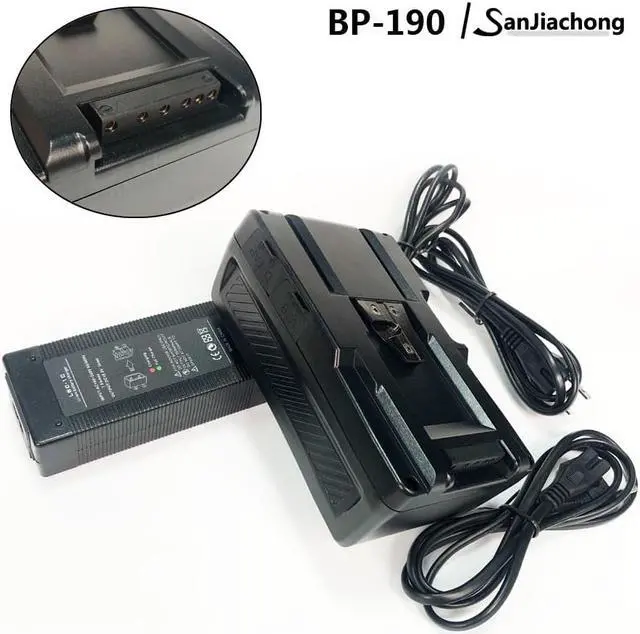 Alt view image 3 of 7 - Sanjiachong 190Wh(13400mAh) V Mount/V-Lock Battery Compatible Video Camera Camcorder Broadcast LED Light with D-Tap Charger