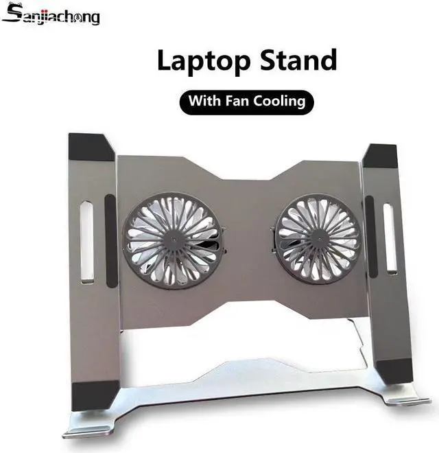 Main image of Laptop Tablet Stand with Fan,Adjustable Laptop Tablet Stand,Multi-Angle Stand,Phone Stand Portable Foldable Laptop Tablet Riser Notebook Holder Stand for All 11-17.3 Inches Tablet or Laptop Notebook