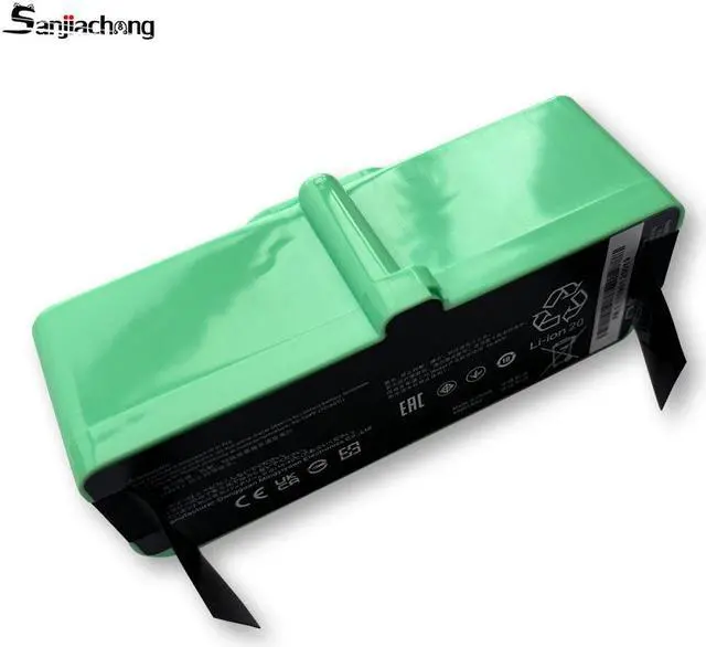 Alt view image 2 of 5 - Sanjiachong Suitable for iRobot replacement parts Roomba 3300mAh lithium-ion battery compatible with Roomba 960/895/890/860/695/680/690/675/640/614