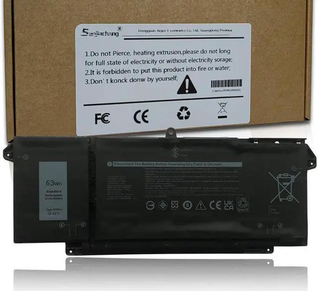Main image of 7FMXV Laptop Battery Replacement Applicable for Dell Latitude 5320 7320 7420 7520 Latitude 5340 2-in-1/7320 2-in-1/4420 2-in-1 P134G001 P135G001 P138G001 0TN2GY 9JM71 4M1JN 1PP63 MHR4G 63Wh 15.2V