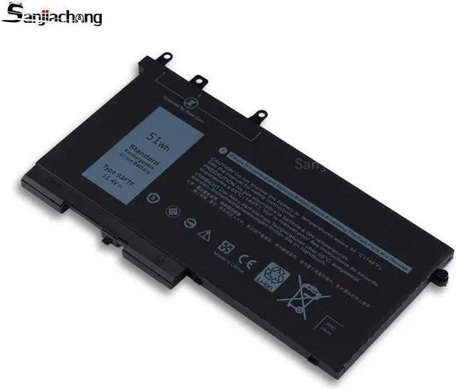 Alt view image 2 of 5 - 51Wh 93FTF Laptop Battery Replacement for Dell Latitude 5280 5480 5580 5590 5490 5288 5290 5488 E5280 E5480 E5580 E5490 E5590 E5290 Precision 15 3520 3530 Series D4CMT 4YFVG 83XPC 083XPC