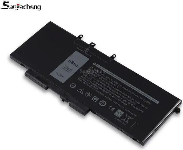Alt view image 2 of 4 - 68Wh GJKNX Battery Replacement for Dell Latitude 5480 5580 5280 5288 5488 5590 5591 5490 5491 5495 E5480 E5580 E5490 E5590 Precision 15 3520 3530 Series GD1JP DY9NT 5YHR4 451-BBZG 7.6V 4-Cell