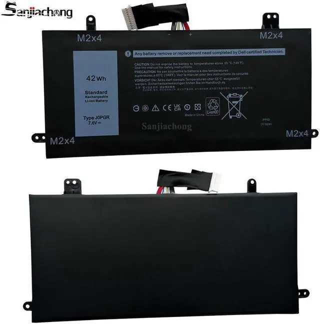 Alt view image 4 of 4 - J0PGR Laptop Battery for Dell Latitude 12 5285 5290 2-in-1 T17G T17G001 T17G002 Series JOPGR 0J0PGR 1WND8 X16TW 0X16TW RDYCT 0RDYCT 0FTH6F FTH6F 0FTG78 FTG78 0R9XM9 R9XM9 7.6V 42Wh