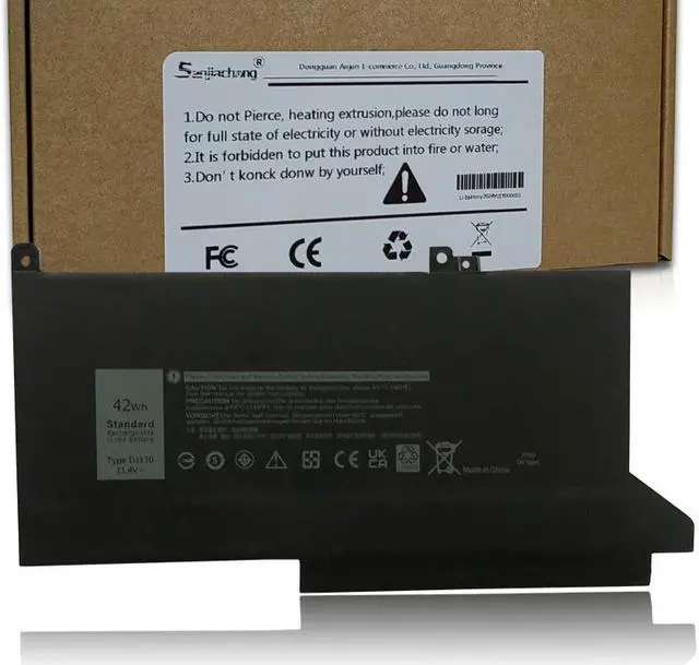 Alt view image 2 of 5 - DJ1J0 42Wh Laptop Battery for Dell Latitude 7280 7290 7380 7390 E7280 E7290 7380 7390 E7380 E7390 7480 7490 E7480 E7490 Series C27RW 451-BBZL PGFX4 ONFOH DJ1JO K8X0T KHY0C 11.4V 3-Cell