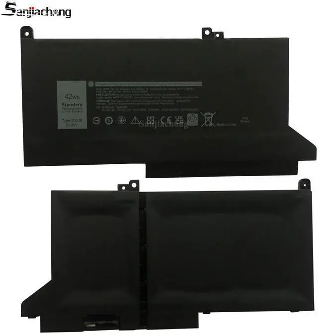 Alt view image 5 of 5 - DJ1J0 42Wh Laptop Battery for Dell Latitude 7280 7290 7380 7390 E7280 E7290 7380 7390 E7380 E7390 7480 7490 E7480 E7490 Series C27RW 451-BBZL PGFX4 ONFOH DJ1JO K8X0T KHY0C 11.4V 3-Cell