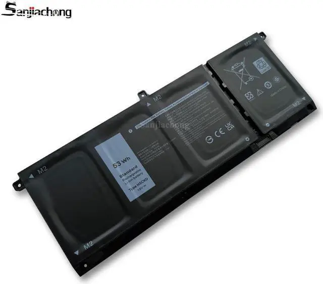Alt view image 2 of 5 - 53Wh H5CKD Battery for Replacement Latitude 3410 3510 Vostro 5300 5301 5401 5501 5402 Inspiron 5300 5401 5408 5409 5501 5508 5400 5406 5509 7405 7300 7500 7306 7405 7506 2-in-1 Silver Edition 7T8CD