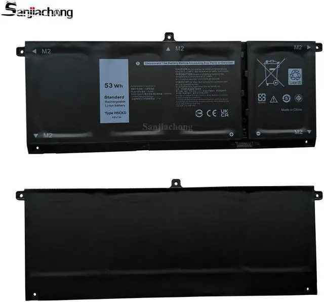 Alt view image 5 of 5 - 53Wh H5CKD Battery for Replacement Latitude 3410 3510 Vostro 5300 5301 5401 5501 5402 Inspiron 5300 5401 5408 5409 5501 5508 5400 5406 5509 7405 7300 7500 7306 7405 7506 2-in-1 Silver Edition 7T8CD