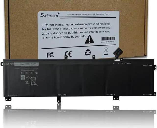 Main image of 245RR 0H76MY H76MV 07D1WJ 7D1WJ Y758W Laptop Battery Replacement for XPS 15 9530 Precision M3800 701WJ T0TRM(11.1V 91Wh)