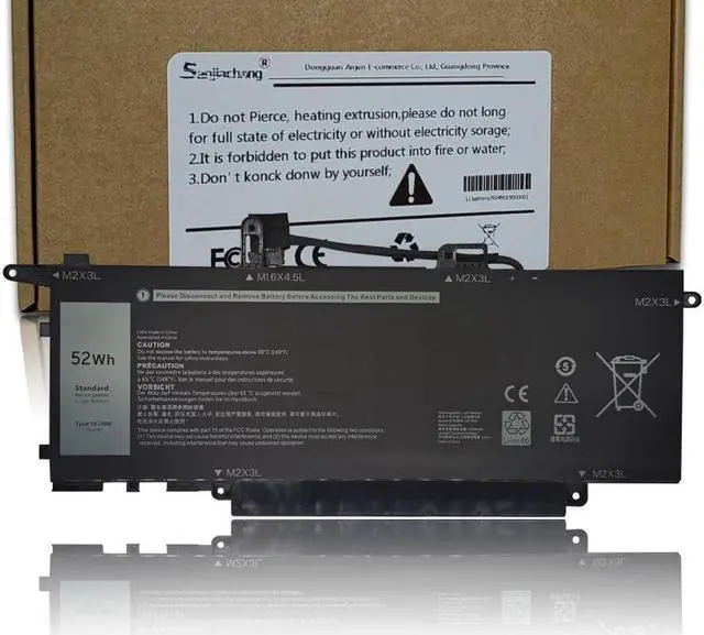 Main image of NF2MW Laptop Battery Replace for Dell Latitude 7400 2-in-1 Latitude 14 9410 2-in-1 Series Notebook 7146W 085XM8 08W3YY 0C76H7 C76H7 G8F6M 0G8F6M 02K0CK DJ5GG P110G P110G001 7.6V 52Wh 6500mAh