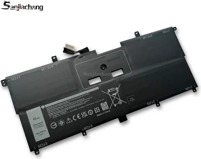Alt view image 6 of 6 - NNF1C 7.6V 46Wh Laptop Battery for Dell XPS 13 2 in 1 9365 XPS 13 9365 2-in-1 2017 XPS 13-9365-D1605TS D1805TS D2805TS D3605TS D3805TS D4605TS Series HMPFH 0NNF1C NP0V3 0HMPFH P71G P71G001