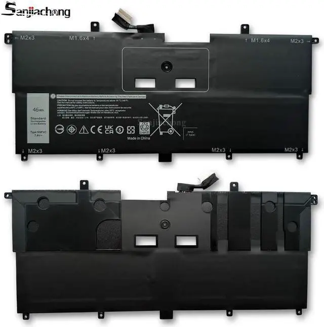 Alt view image 5 of 6 - NNF1C 7.6V 46Wh Laptop Battery for Dell XPS 13 2 in 1 9365 XPS 13 9365 2-in-1 2017 XPS 13-9365-D1605TS D1805TS D2805TS D3605TS D3805TS D4605TS Series HMPFH 0NNF1C NP0V3 0HMPFH P71G P71G001