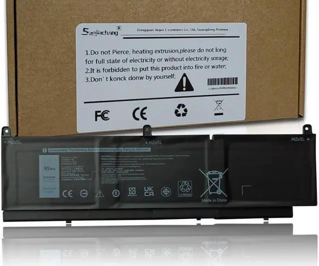 Main image of 95Wh PKWVM Laptop Battery Replacement for Dell Precision 7550 7560 7750 7760 Mobile Workstation P44E P93F P44E001 P44E002 P93F001 P93F002 C903V CR72X 17C06 0CR72X 0447VR 068N03 453-BBCQ 11.4V