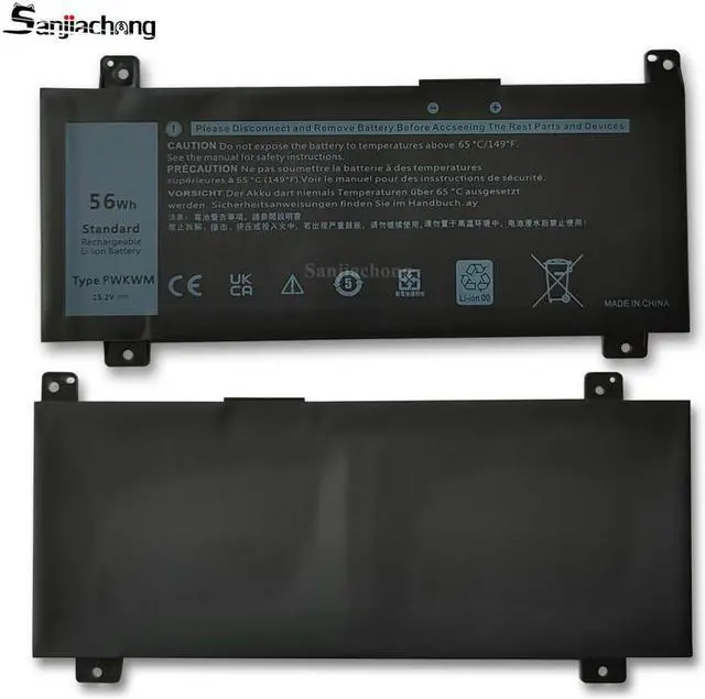 Alt view image 4 of 4 - PWKWM Laptop Battery Replace for Dell Inspiron 14-7466 14-7467 7000 Series 0M6WKR 63K70 9KY50 P78G P78G00115.2v 56Wh
