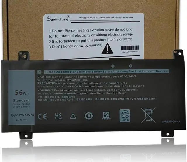 Main image of PWKWM Laptop Battery Replace for Dell Inspiron 14-7466 14-7467 7000 Series 0M6WKR 63K70 9KY50 P78G P78G00115.2v 56Wh