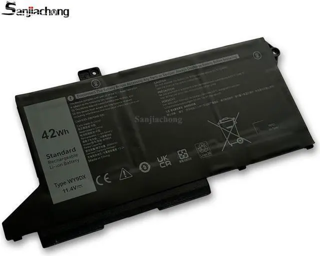 Alt view image 2 of 5 - 42Wh WY9DX Laptop Battery Replacement for Dell Latitude 5420 5520 Precision 15 3560 Series P137G P137G001 P104F P104F001 P104F002 RJ40G 01K2CF 075X16 0WK3F1 0M3KCN 005R42 11.4V 3500mAh 3-Cell