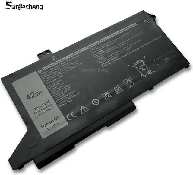 Alt view image 4 of 5 - 42Wh WY9DX Laptop Battery Replacement for Dell Latitude 5420 5520 Precision 15 3560 Series P137G P137G001 P104F P104F001 P104F002 RJ40G 01K2CF 075X16 0WK3F1 0M3KCN 005R42 11.4V 3500mAh 3-Cell