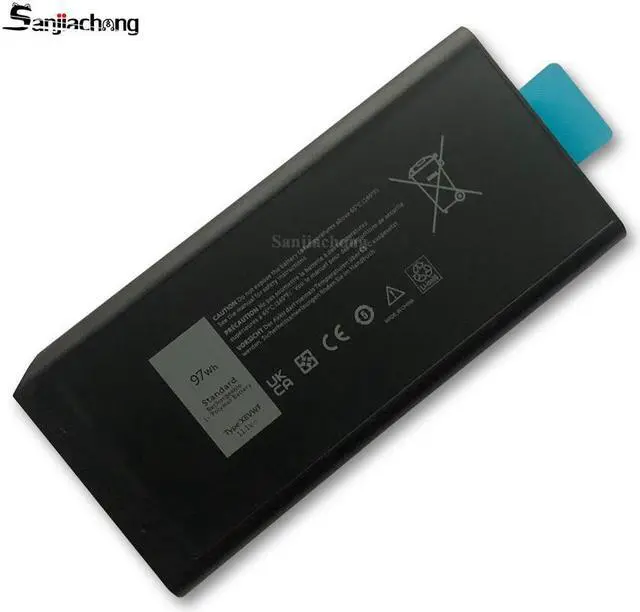 Alt view image 5 of 5 - 97Wh X8VWF Battery Replacement for Dell Latitude 14 Rugged 5404 5414 E5404 Extreme 7404 7414 E7404 Series P45G P46G P46G001 P46G002 CJ2K1 VCWGN 4XKN5 YGV51 DKNKD XN4KN XRJDF 453-BBBE 453-BBBD