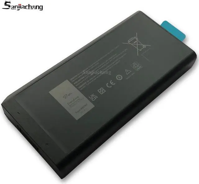 Alt view image 2 of 5 - 97Wh X8VWF Battery Replacement for Dell Latitude 14 Rugged 5404 5414 E5404 Extreme 7404 7414 E7404 Series P45G P46G P46G001 P46G002 CJ2K1 VCWGN 4XKN5 YGV51 DKNKD XN4KN XRJDF 453-BBBE 453-BBBD