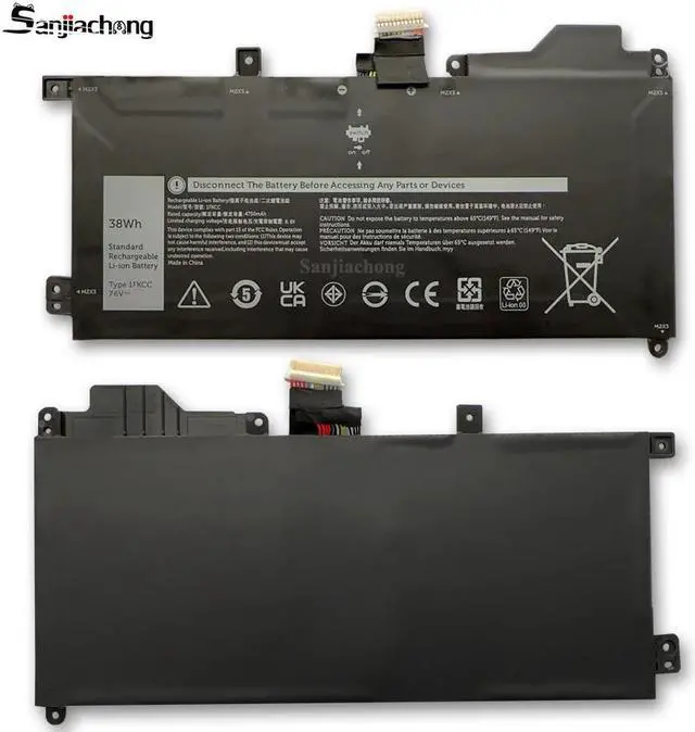 Alt view image 4 of 4 - 1FKCC Laptop Battery Replacement for Dell Latitude 7200 7210 2-in-1 Series Notebook T04J T04J001 T04J002 T5H6P 09NTKM 9NTKM 0D9J00 D9J00 0KWWW4 KWWW4 7.6V 38Wh 4750mAh