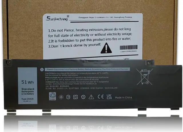 Main image of 266J9 Battery Replacement for Dell G3 15 3500 3590 3790 G5 15 5500 SE 5505 P89F Inspiron 5490 INS 15PR-1545W 1548BR 1645W 1742BR 1742W Series 0415CG C9VNH 0PN1VN 0M4GWP 11.4V 51Wh 3Cell