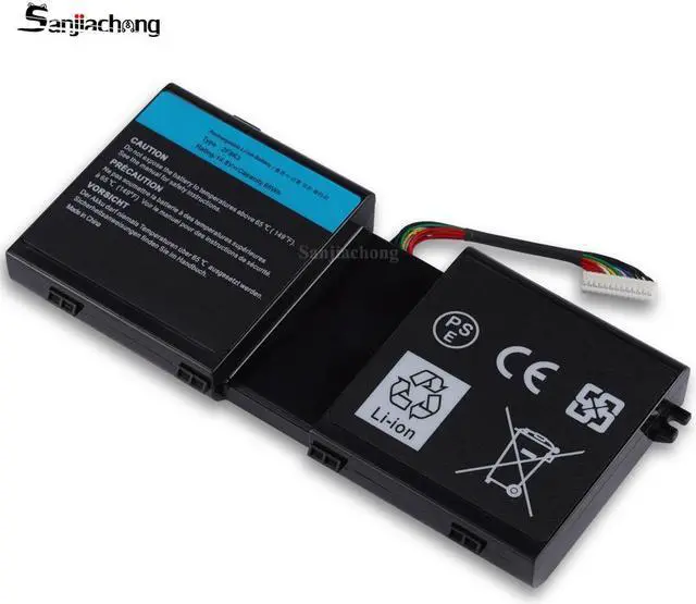 Alt view image 4 of 6 - 2F8K3 Laptop Battery for Dell Alienware 17 R1 17X M17X-R5, Alienware 18 R1 18X M18X-R3 Series P18E P18E001 P19E P19E001 02F8K3 G33TT KJ2PX 0KJ2PX 0G33TT 0NU209 451-BBCB 86Wh