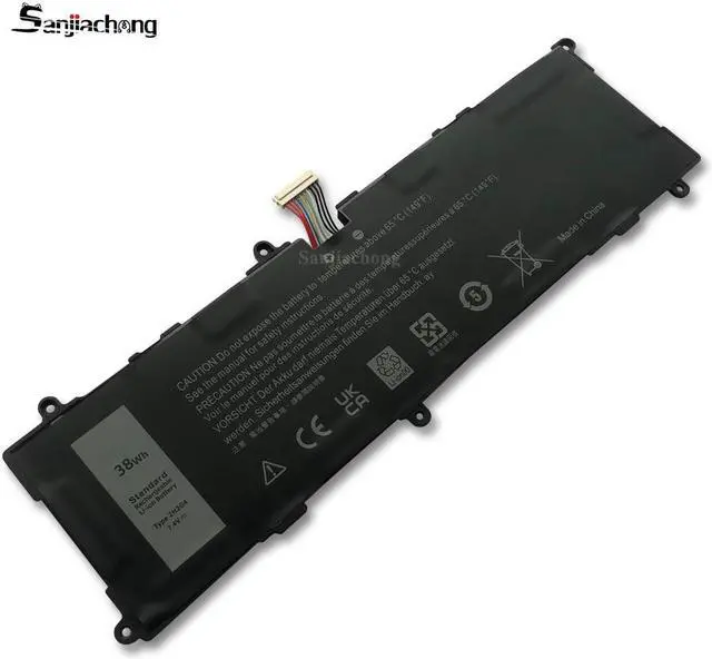 Alt view image 3 of 5 - 2H2G4 Laptop Battery Compatible with Dell Venue 11 Pro 7140 Series Notebook 21CP5/63/105 2217-2548 HFRC3 TXJ69 7.4V 38Wh 4980mAh