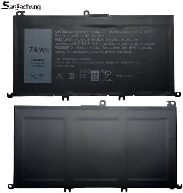 Alt view image 5 of 5 - 74Wh Type 357F9 Battery Replacement for Dell Inspiron 15 7000 Gaming 15 7559 7557 7567 7566 7759 5576 5577 INS15PD 71JF4 071JF4 P57F P65F P65F001 0357F9 0GFJ6 11.1V 11.4V