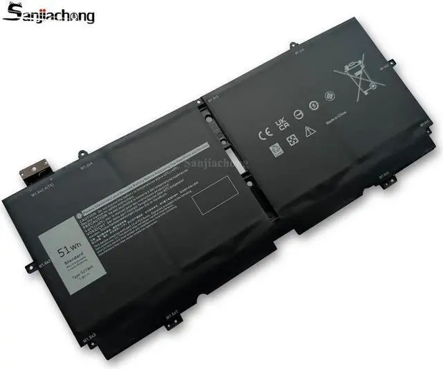 Alt view image 2 of 6 - 51Wh 52TWH Laptop Battery Replacement for Dell XPS 13 7390 2-in-1 Series Notebook P103G P103G001 P103G002 MM6M8 0MM6M8 XX3T7 0XX3T7 7.6V 4Cell