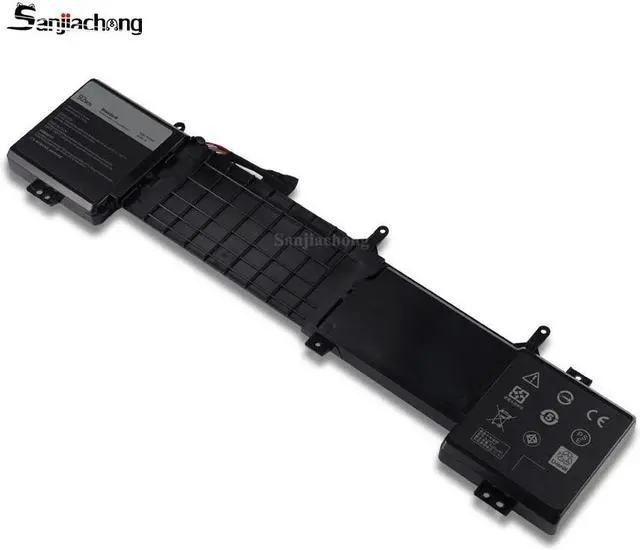 Alt view image 3 of 5 - 6JHDV Replacement Laptop Battery Compatible with Dell 17 R2, 17 R3 P43F001 P43F002 ALW17ED-1728 2728 3728 3828 4718 Notebook 6JHCY 5046J 05046J YKWXX 0YKWXX- 14.8V 92Wh