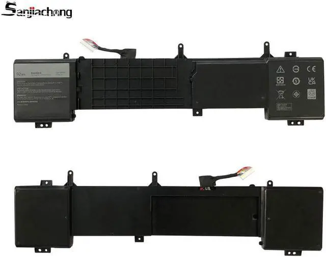 Alt view image 5 of 5 - 6JHDV Replacement Laptop Battery Compatible with Dell 17 R2, 17 R3 P43F001 P43F002 ALW17ED-1728 2728 3728 3828 4718 Notebook 6JHCY 5046J 05046J YKWXX 0YKWXX- 14.8V 92Wh