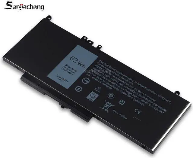 Alt view image 3 of 5 - E5470 battery E5570 battery 6MT4T Battery Compatible with Dell Latitude 14 5470 E5470 15 5570 E5570 Precision 15 3510 M3510 Series Notebook Replacement for 7V69Y TXF9M 79VRK HK6DV 07V69Y [7.6V/62Wh]