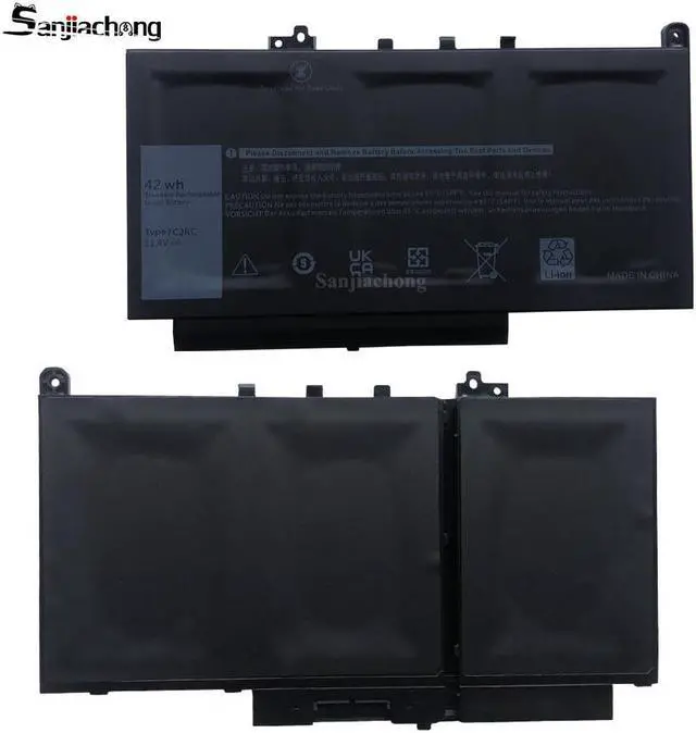 Alt view image 5 of 5 - 11.4V 42Wh 3500mAh PDNM2 579TY F1KTM 0F1KTM V6VMN 0V6VMN 7CJRC 07CJRC Replacement Laptop Battery Compatible with Dell Latitude 12 E7270 E7470 Series
