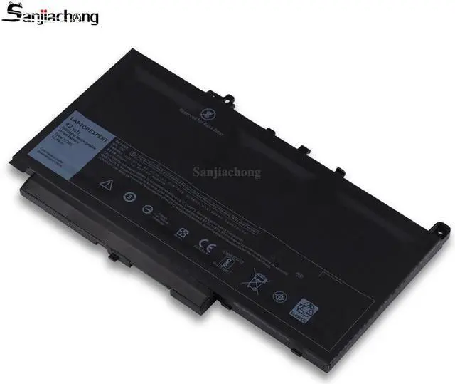 Alt view image 3 of 5 - 11.4V 42Wh 3500mAh PDNM2 579TY F1KTM 0F1KTM V6VMN 0V6VMN 7CJRC 07CJRC Replacement Laptop Battery Compatible with Dell Latitude 12 E7270 E7470 Series