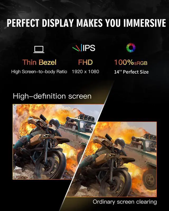 Alt view image 5 of 6 - Hasee X4 (14'', i3, Full-Aluminum), Touch Bar Laptop Computer, i3-6157U 2.4GHz 2-Core, 8G Dual-Channel DDR4 RAM, 512G M.2 SSD, 14'' FHD 100%sRGB IPS Display, Backlit KB, WF, BT, Win11, Dusty Blue