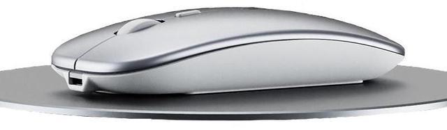 Alt view image 5 of 7 - Hasee M512 Wireless Mouse, Rechargeable Silent Portable USB Optical 2.4G Wireless Bluetooth Two Mode Computer Mice with USB Receiver(silver),3 Adjustable DPI Levels for Notebook, PC, Laptop, iPad, Mac