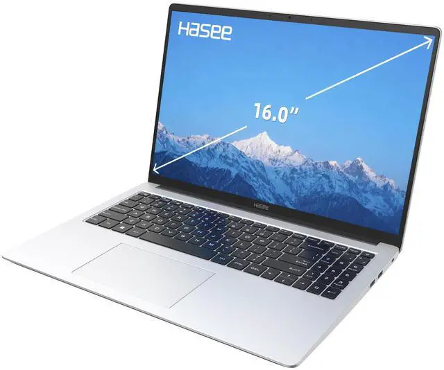 Main image of Hasee X6-16.0 Gaming laptop Intel core i5-12450H (4.4GHz), 16G DDR4 RAM, 512G PCIe4.0 SSD, Backlit KB, privacy-protected camera, Windows 11, WIFI6, BT5.2, Silvery