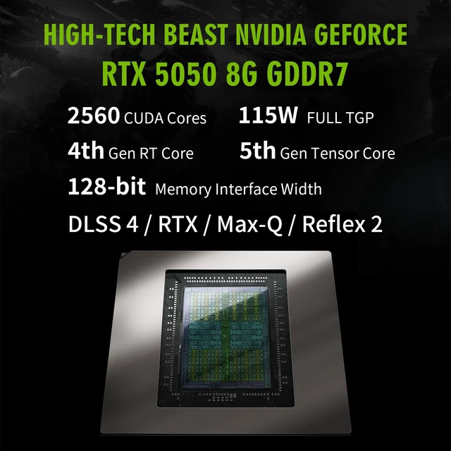 Alt view image 4 of 7 - Hasee T8 Gaming Laptop -16" 165Hz Display-GeForce RTX 5050 Laptop GPU-Intel i5-14450HX-16GB Memory-500G NVMe SSD-Wi-Fi 6-Win11 Home