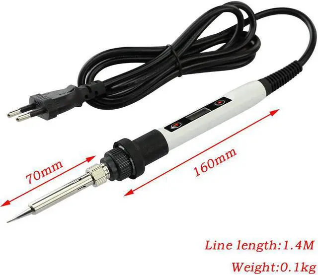 Alt view image 4 of 7 - 80W Adjustable Temperature LCD Digital Electric Soldering Iron 110V 220V Multifunctional Welding Repair Tool