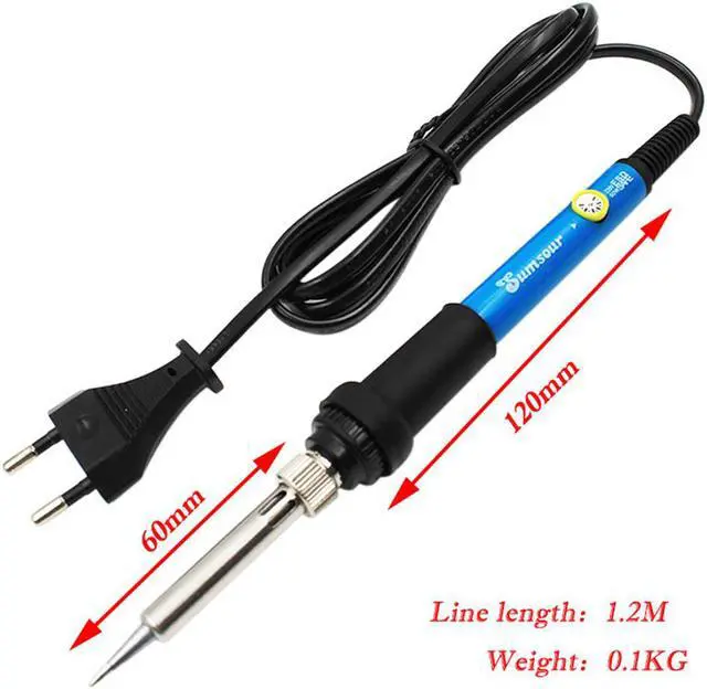 Alt view image 5 of 7 - Solder Iron 60W Adjustable Temperature Electric Soldering Iron 110V / 220V EU / US Plug For Rework Welding Repair Tools