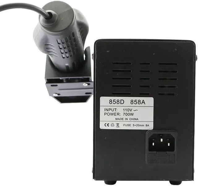 Alt view image 7 of 7 - New Black 858D Soldering Station LED Digital Display Soldering Iron Desoldering Station BGA Rework Soldering Station Tool Kit